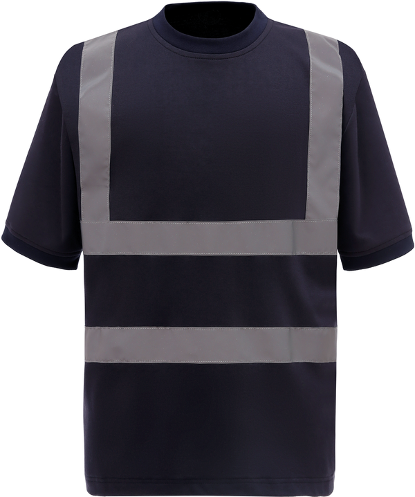 T-shirt manches courtes haute visibilité Navy Yoko