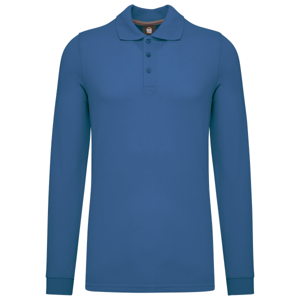 Polo manches longues homme Light Royal Blue WK. Designed To Work