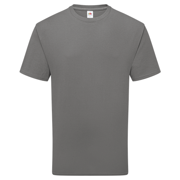 T-shirt pur coton Light Graphite Fruit of the Loom