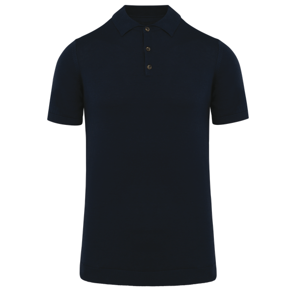 Polo écoresponsable en maille homme Navy Blue Spasso