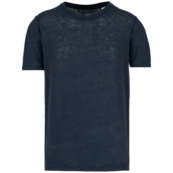 T-shirt en lin homme Navy Blue Spasso