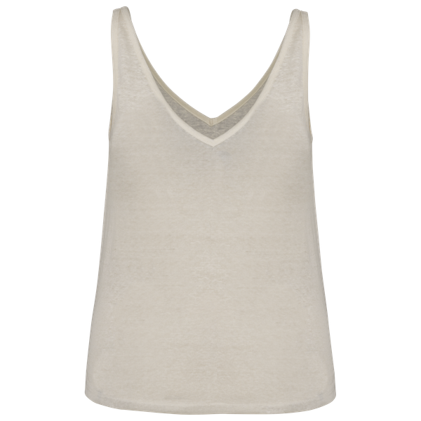 Débardeur en lin femme Ivory Spasso