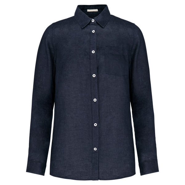 Chemise en lin homme Navy Blue Spasso