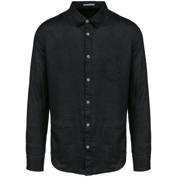 Chemise en lin homme Black Spasso