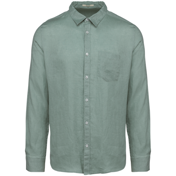 Chemise en lin homme Jade Green Spasso