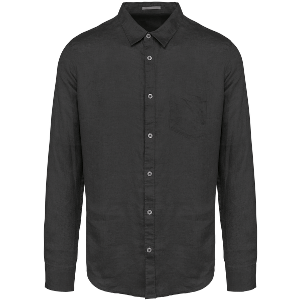 Chemise en lin homme Anthracite / Grey Spasso