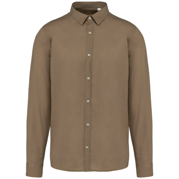 Chemise écoresponsable homme Light Olive Green Spasso