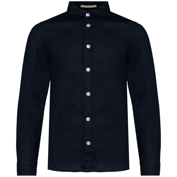 Chemise en lin enfant Navy Blue Spasso
