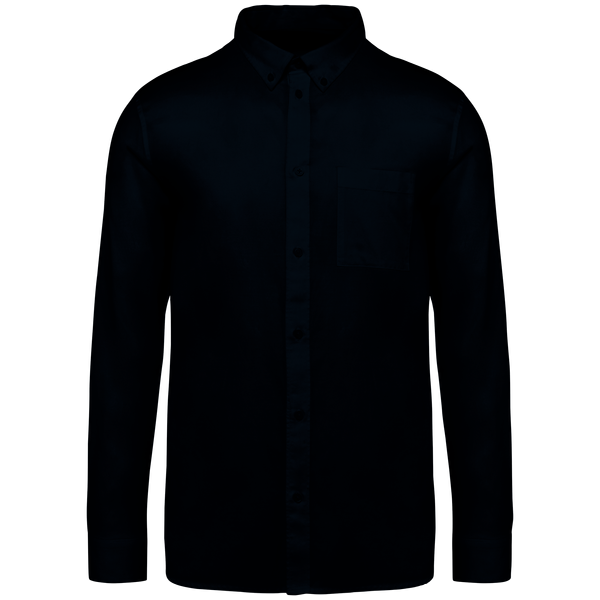 Chemise écoresponsable en lyocell homme Washed dark navy Spasso