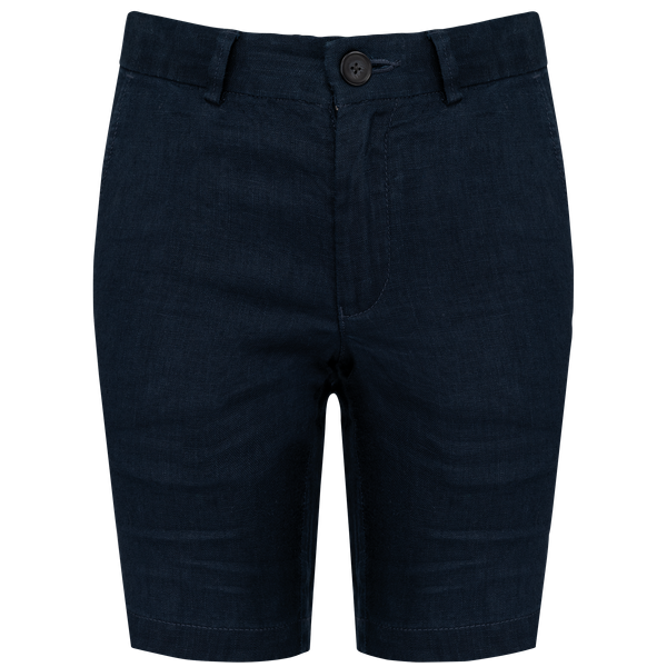 Bermuda en lin enfant Navy Blue Spasso