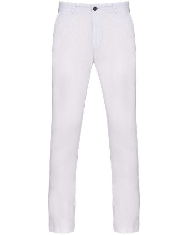 Pantalon en lin homme White Spasso