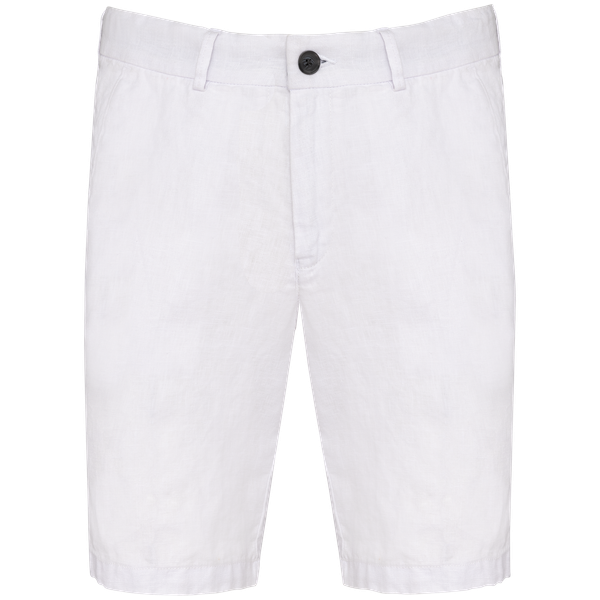 Bermuda en lin homme White Spasso