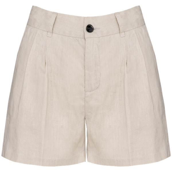 Short en lin femme Linen Sand Spasso