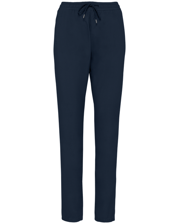 Pantalon écoresponsable délavé en lyocell femme Washed Navy Blue Spasso