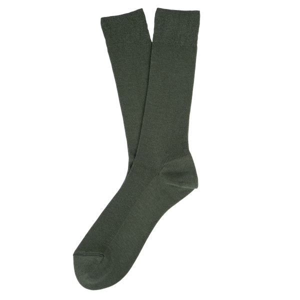 Chaussettes unisexes Organic Khaki Heather Spasso