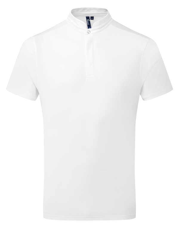 Polo de cuisinier Coolchecker Essential à manches courtes White Premier