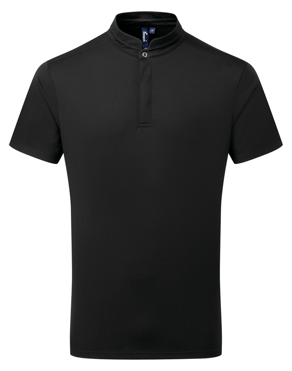 Polo de cuisinier Coolchecker Essential à manches courtes Black Premier