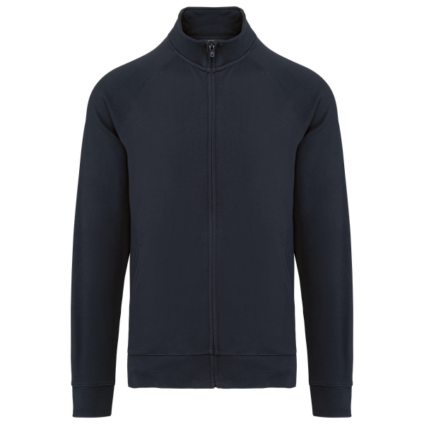 Veste molleton coton manches raglan unisexe Navy WK. Designed To Work