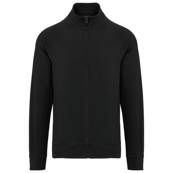 Veste molleton coton manches raglan unisexe Black WK. Designed To Work