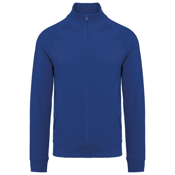 Veste molleton coton manches raglan unisexe Royal Blue WK. Designed To Work