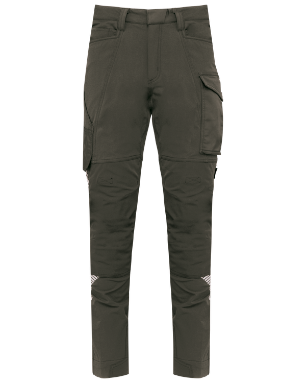 Pantalon stretch recyclé multipoches unisexe Dark Khaki WK. Designed To Work