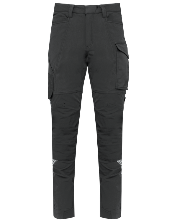 Pantalon léger stretch recyclé multipoches unisexe Dark Grey WK. Designed To Work