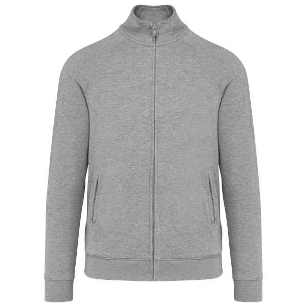 Veste molleton coton manches raglan unisexe Oxford Grey WK. Designed To Work