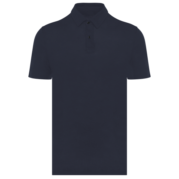 Polo en lin homme Navy Blue Spasso