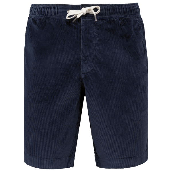 Short écoresponsable en velours côtelé homme Navy Blue Spasso