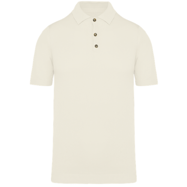 Polo écoresponsable en maille homme Ivory Spasso