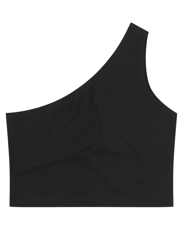 Haut asymétrique pour femme Black SF Clothing