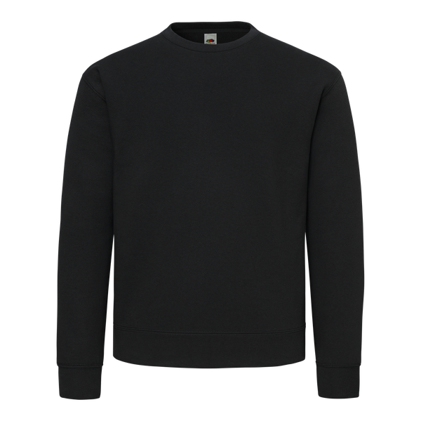Sweat col rond coton Homme Black Fruit of the Loom