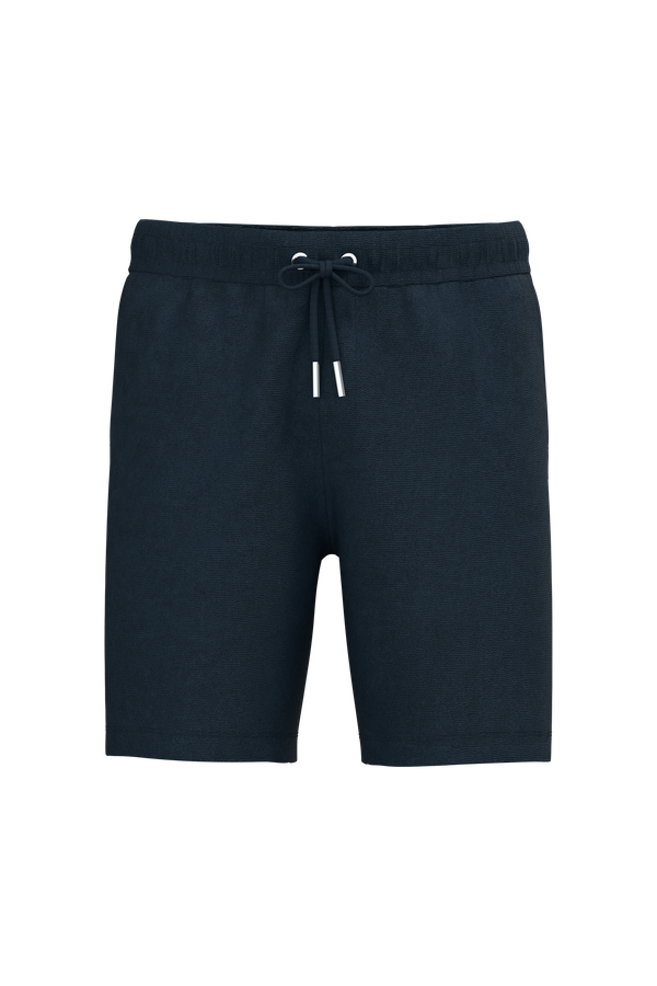 Short écoresponsable en éponge homme Navy Blue Spasso