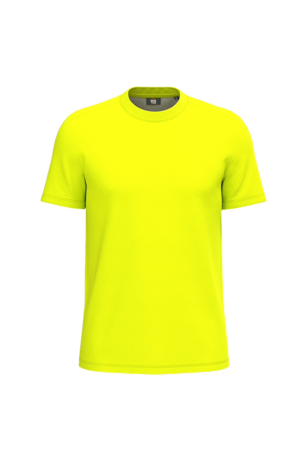 T-shirt unisexe écoresponsable coton/polyester Fluorescent Yellow WK. Designed To Work