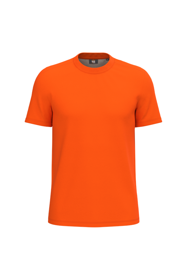 T-shirt unisexe écoresponsable coton/polyester Fluorescent Orange WK. Designed To Work