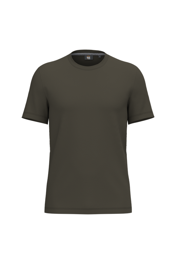 T-shirt à traitement antibactérien homme Dark Khaki WK. Designed To Work