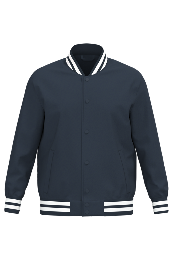 Veste teddy rembourrée écoresponsable unisexe Navy Blue Native Spirit