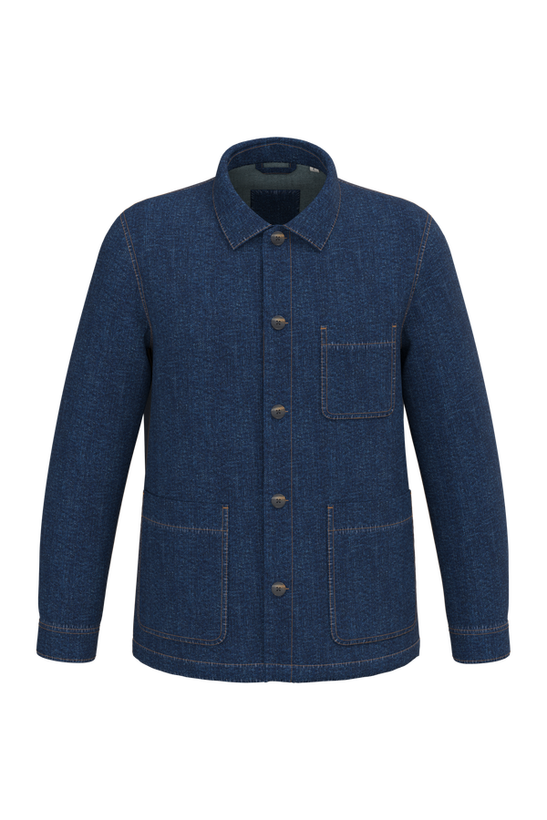 Veste en jean écoresponsable à épaules tombantes unisexe Denim Native Spiri