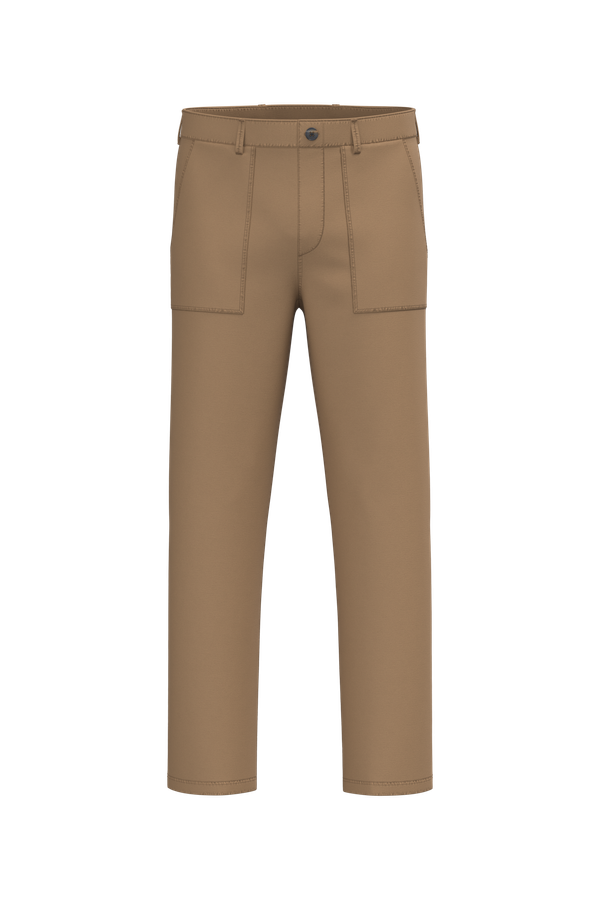 Pantalon utility écoresponsable délavé homme Washed Dark Camel Native Spirit