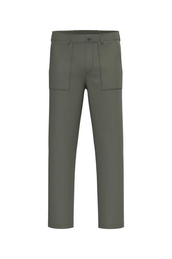Pantalon utility écoresponsable délavé homme Washed Organic Khaki Native Spirit