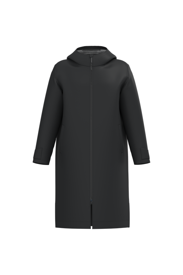 Parka longue doublée sherpa unisexe Black PROACT®