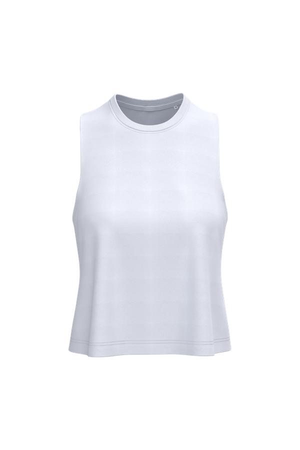 Débardeur crop Triblend femme White PROACT®