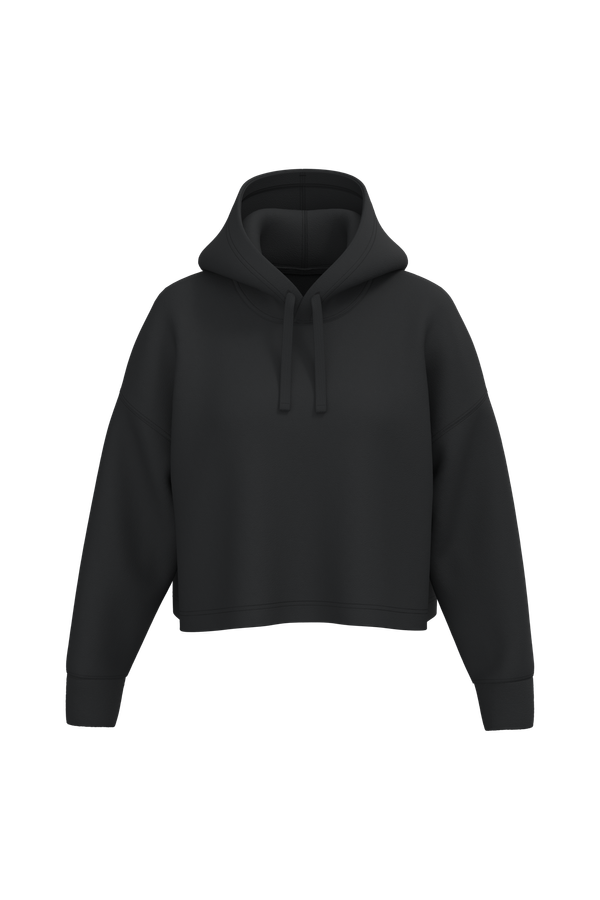 Sweat-shirt crop à capuche femme Black PROACT®