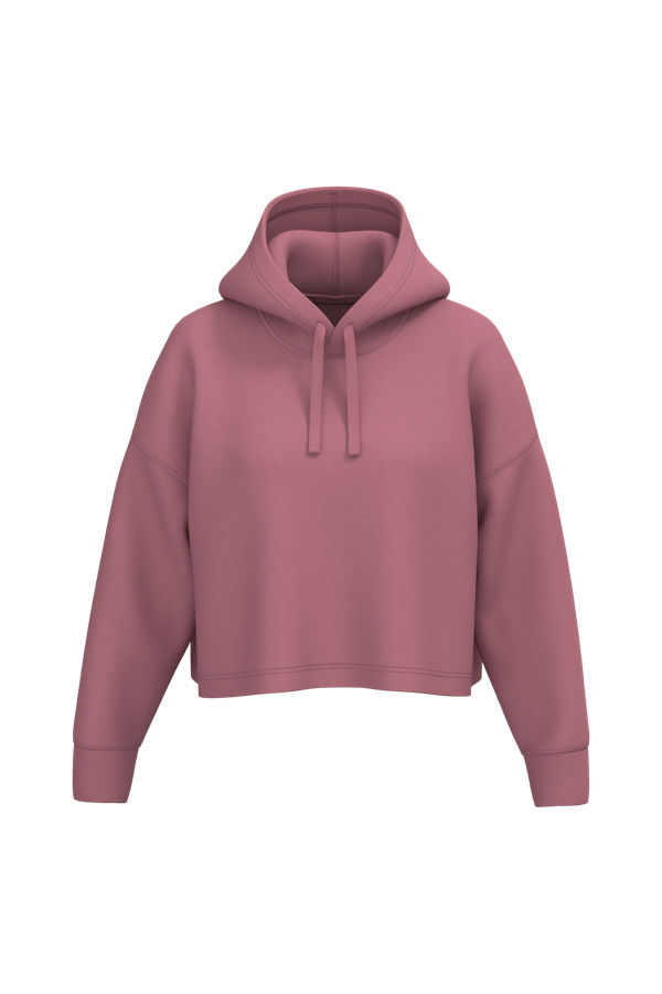 Sweat-shirt crop à capuche femme Antique Rose PROACT®