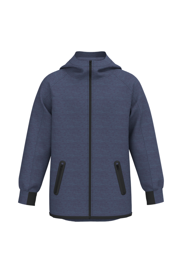 Veste à capuche performance enfant French Navy Heather PROACT®