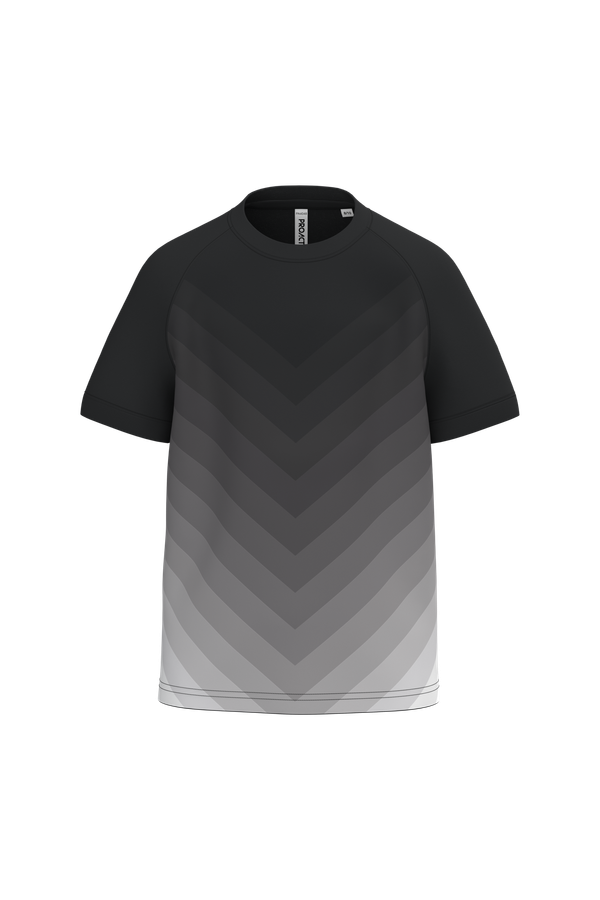 Maillot multisport polyester sublimé enfant Black PROACT®
