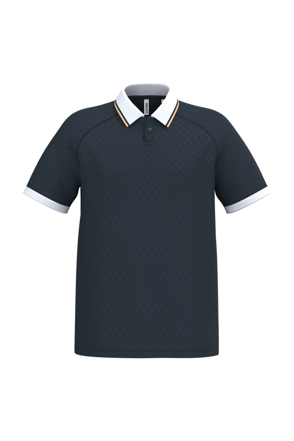 Maillot lifestyle à col polo unisexe Navy / White / Gold PROACT®