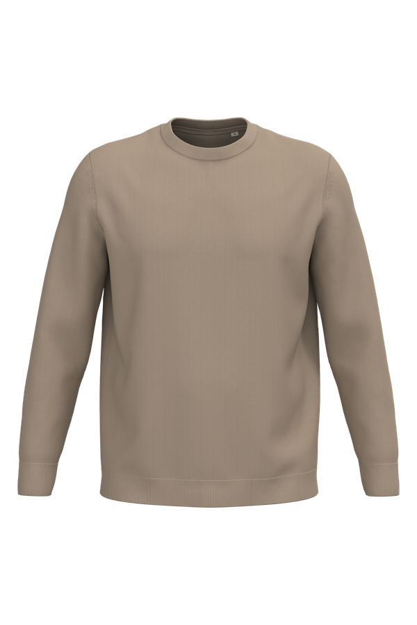 Pull écoresponsable à col rond homme Wet Sand Spasso