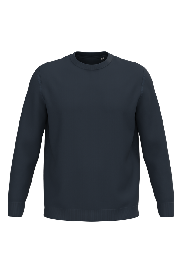 Pull écoresponsable à col rond homme Navy Blue Spasso