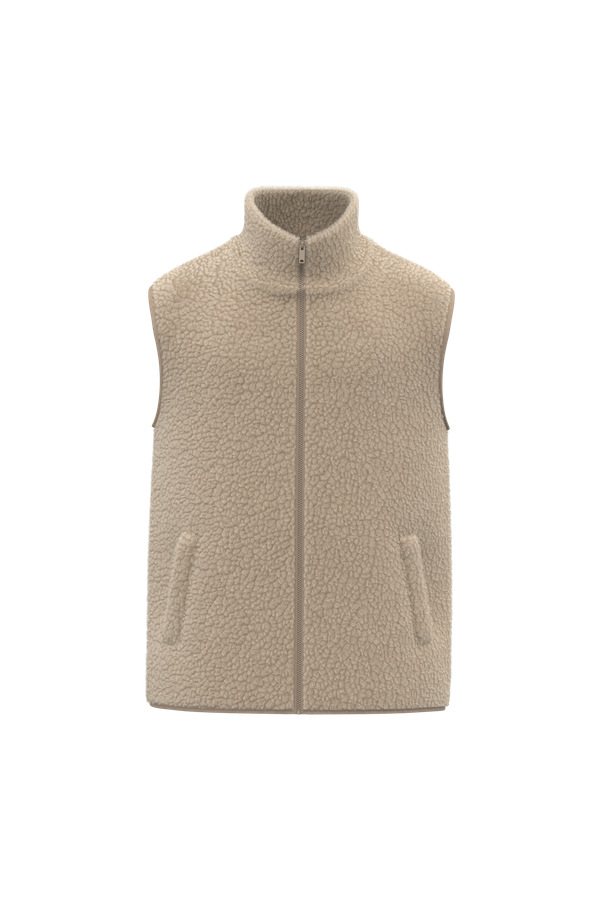 Veste sans manches en sherpa homme Wet Sand Spasso